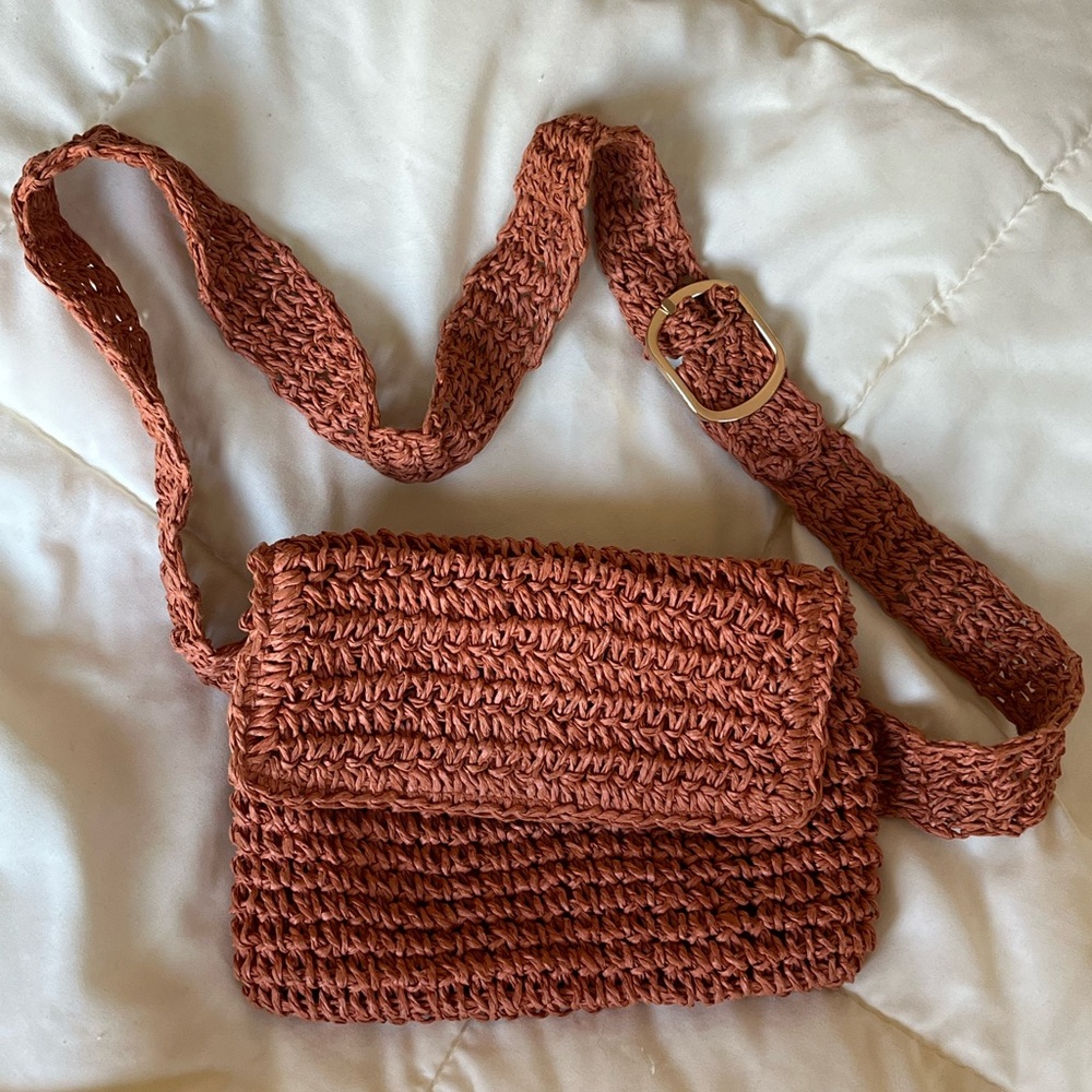 Amuse Society Belt / Crossbody Woven Bag